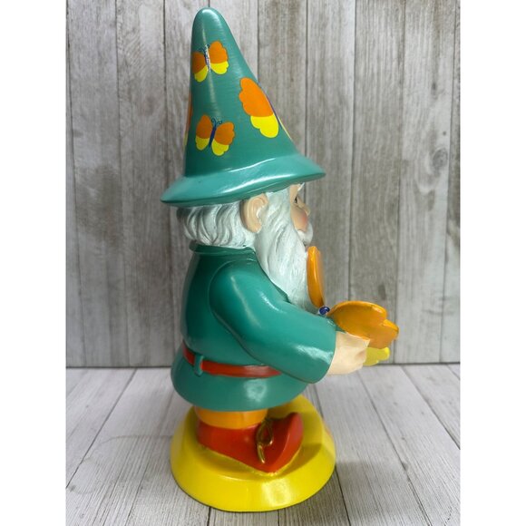Vtg Willabee & Ward Seasonal Sensation June Garden Gnomes Statue 12" Tall - Picture 2 of 11